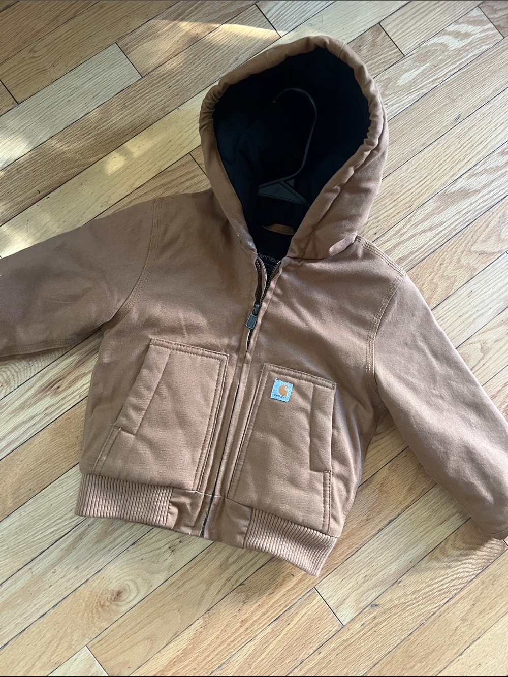 Carhartt Kids Brown Hooded Zip Jacket